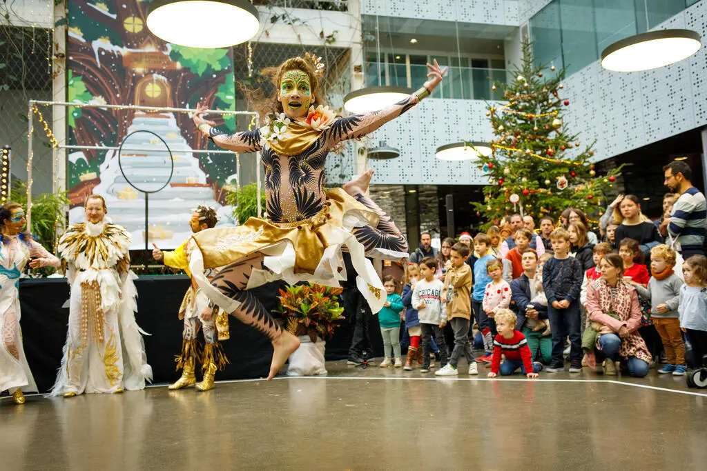 Spectacle d'événement de Noël réalisé par l'agence