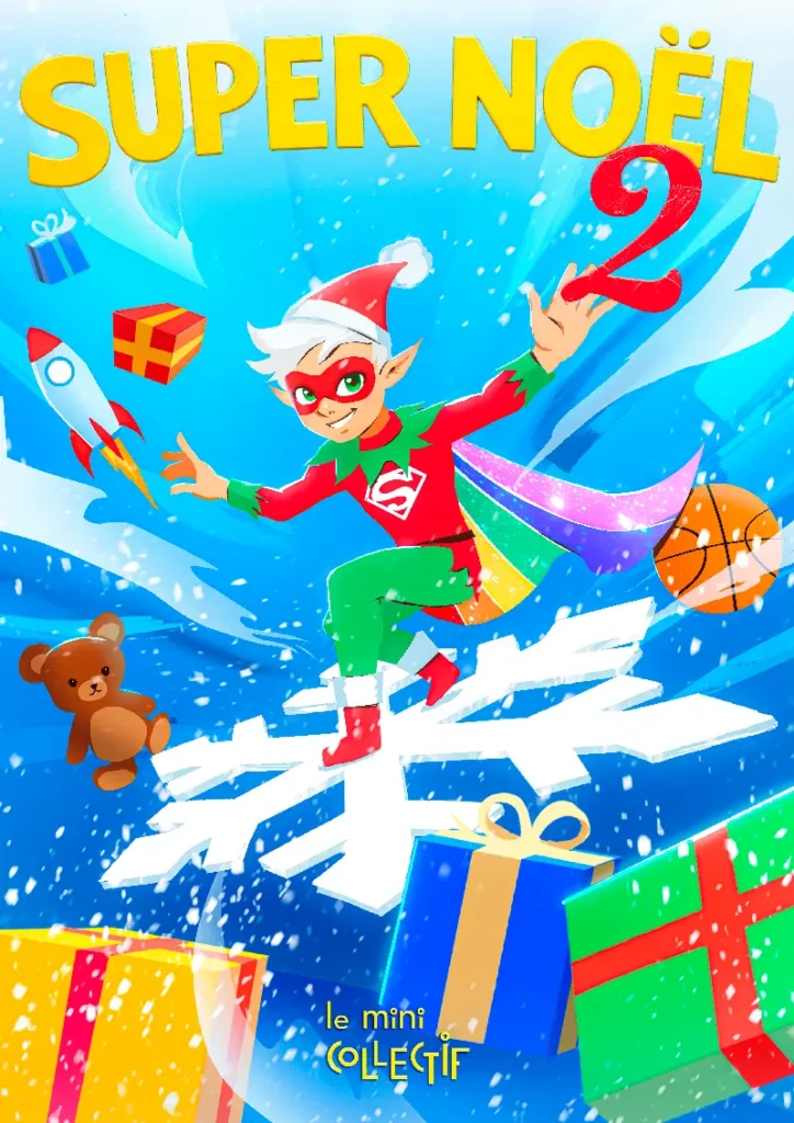 affiche spectacle Super Noël 2 – Floconix le lutin magicien – Bordeaux Show